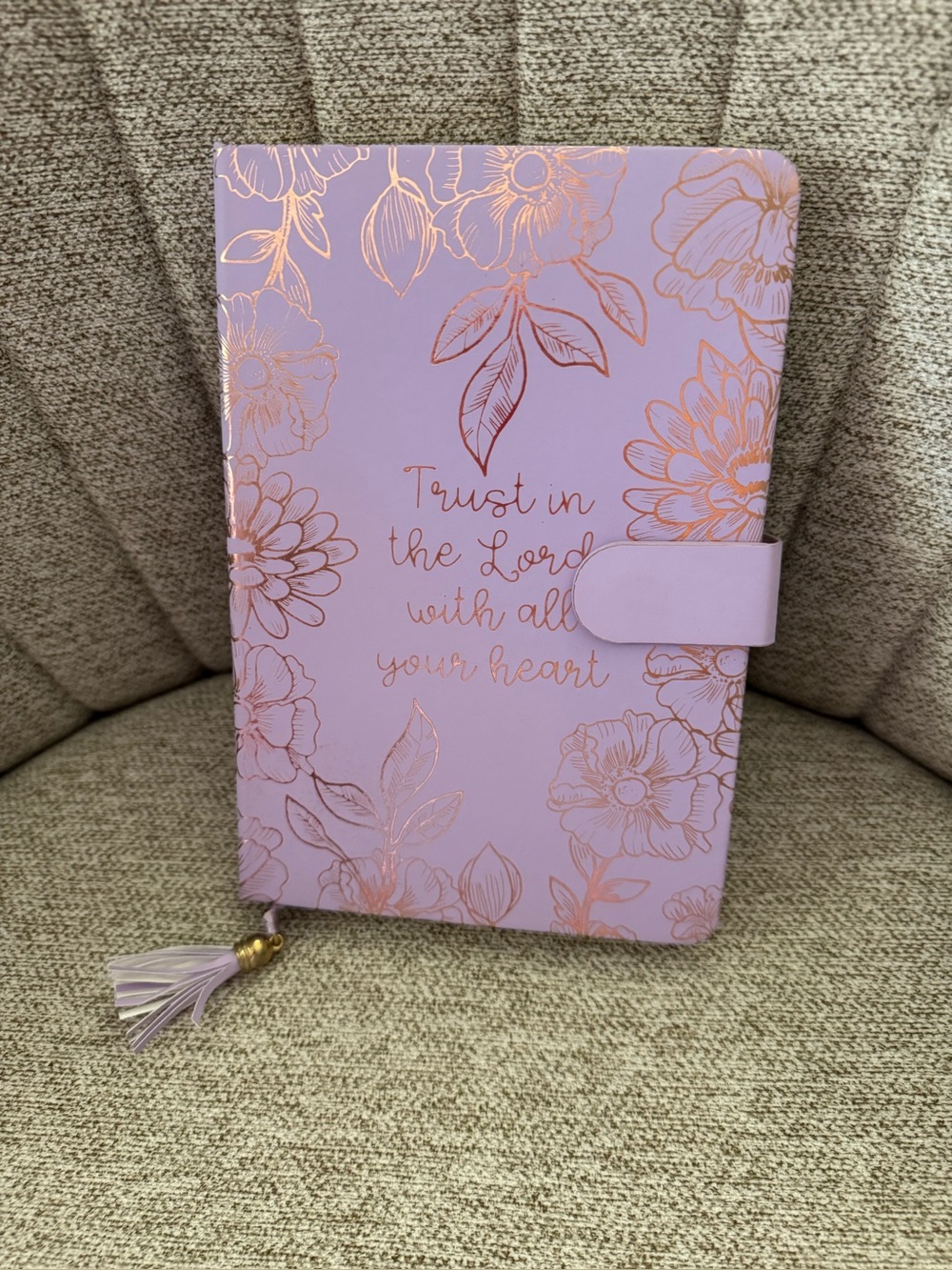 New Floral Pink Faith Journal with Rose Gold Foil
